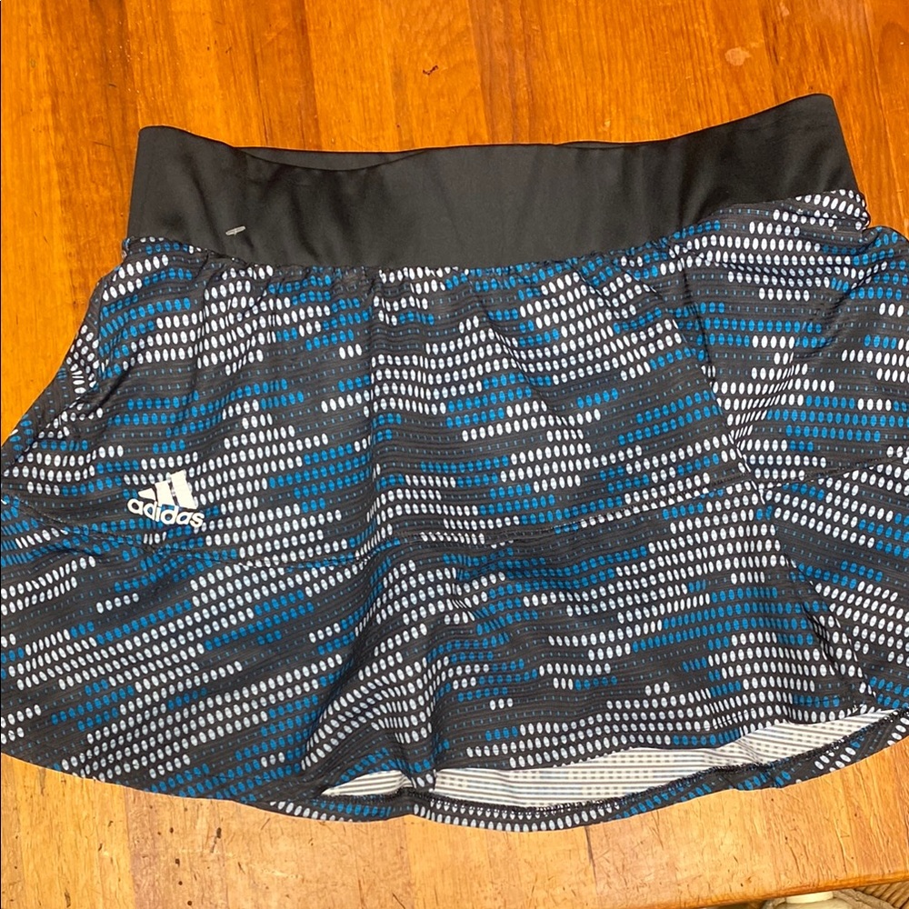 Adidas Women's Blue and Black Tennis 🎾 Skirt